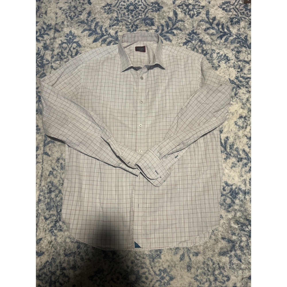 Untuckit Shirt Mens Extra Large Grey Slim Fit Wrinkle Free Button Down Plaid
